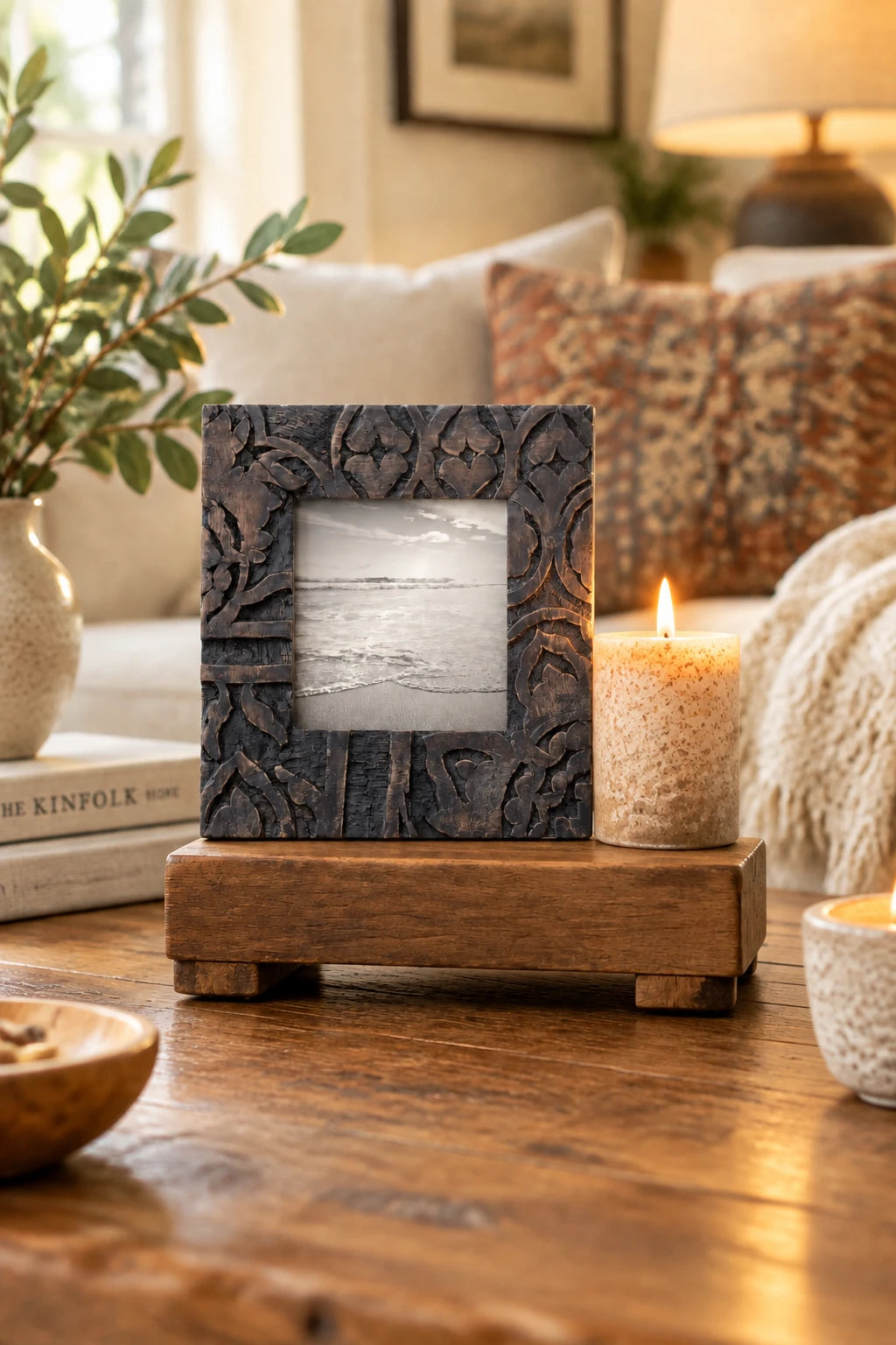 Carved Wood Picture Frame