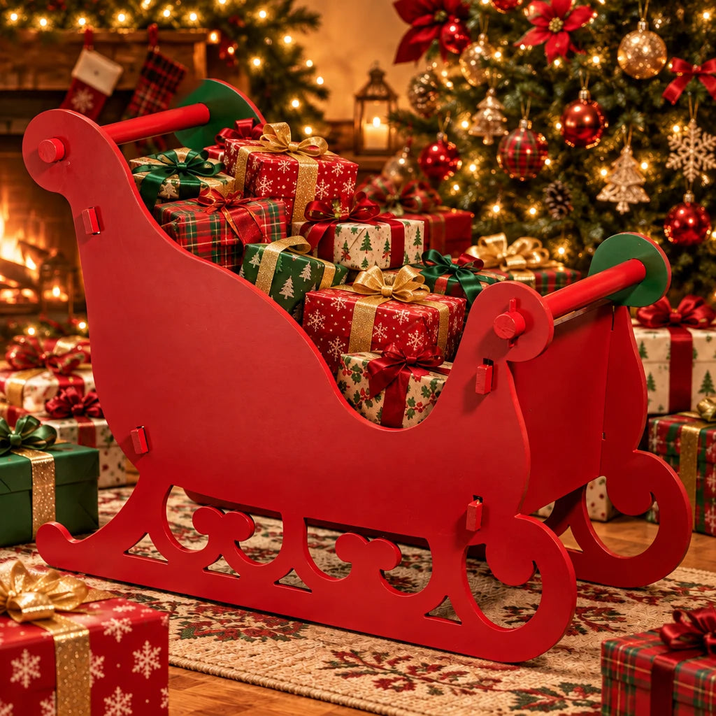 Red And Green Sleigh
