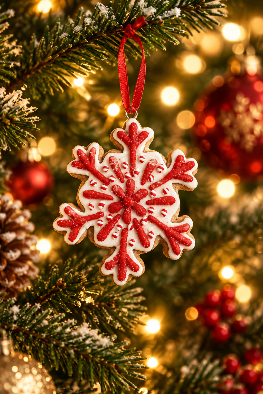 Snowflake Gingerbread Ornament