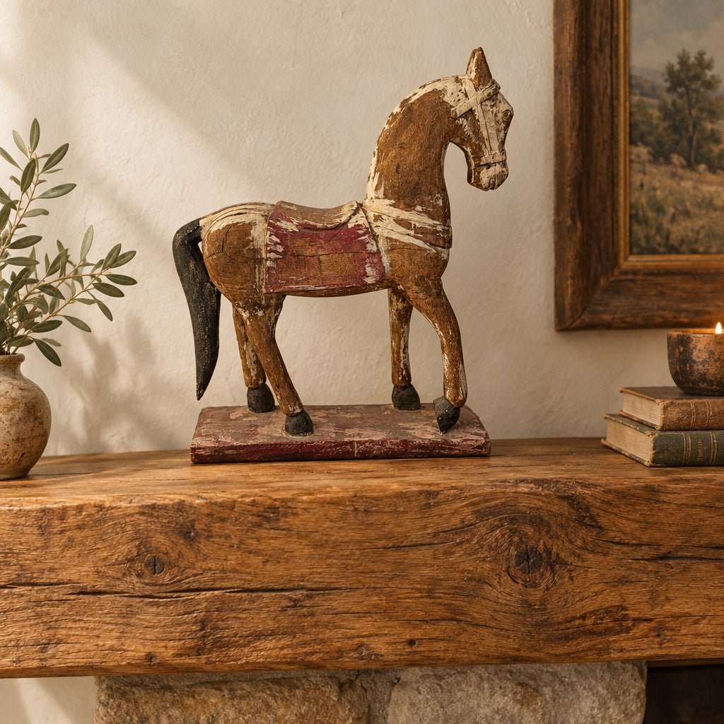 Carved Wooden Horse