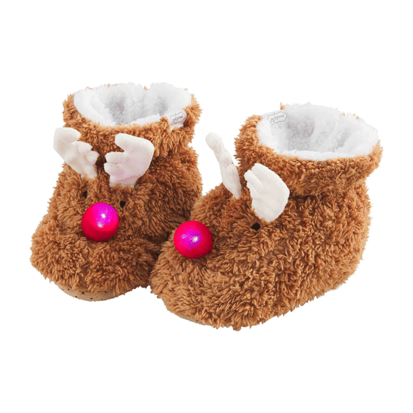 Lighted Christmas Slippers For Kids