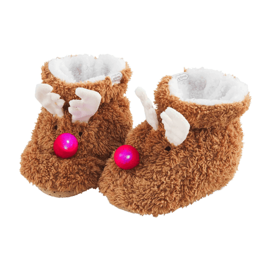 Lighted Christmas Slippers For Kids