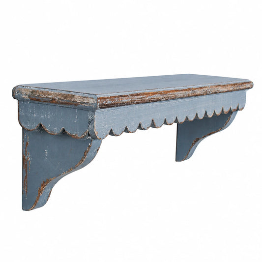 Scalloped Edge Grey Shelf