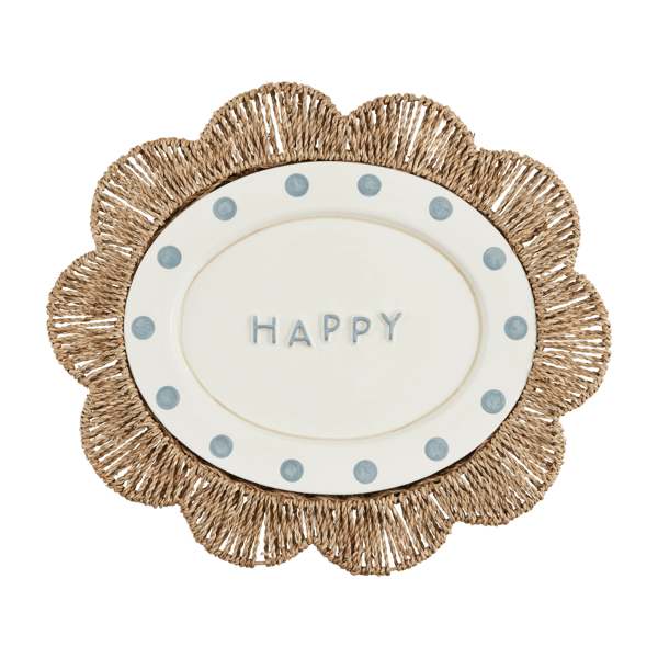 Happy Woven Platter Set
