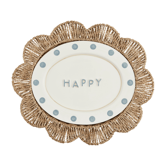 Happy Woven Platter Set