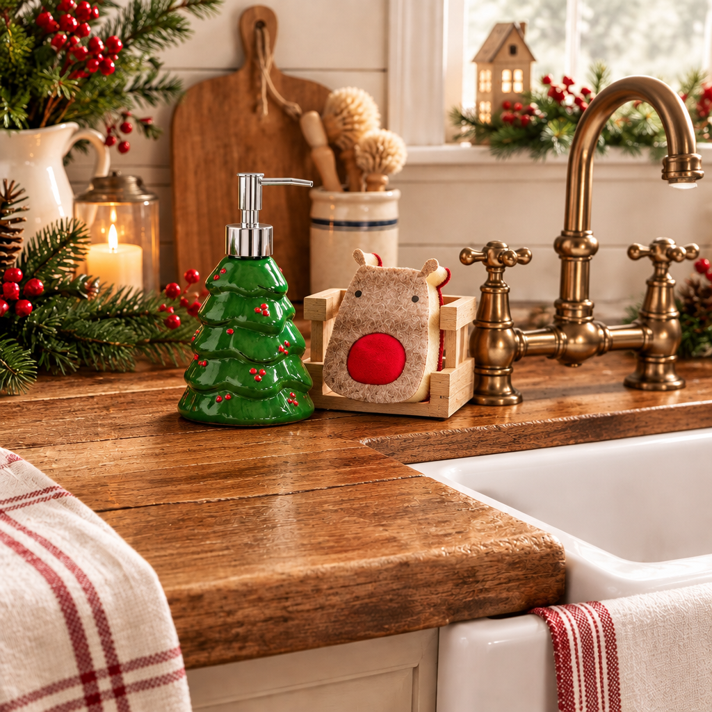 Christmas Soap And Sponge Set