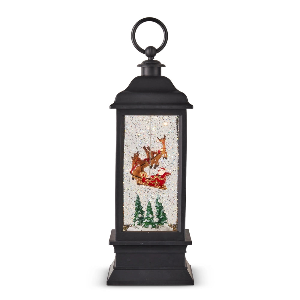 Santa Flying Animated Lighted Water Lantern