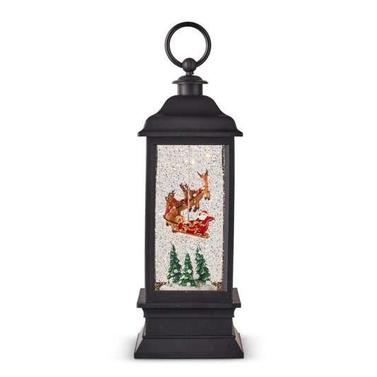 Santa Flying Animated Lighted Water Lantern