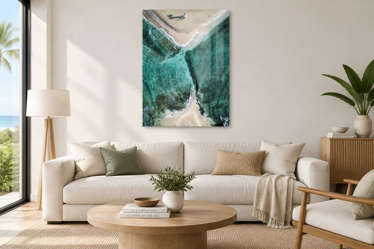 Poipu Beach Kauai / Floating Acrylic