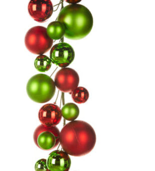 Red And Green Ball Garland