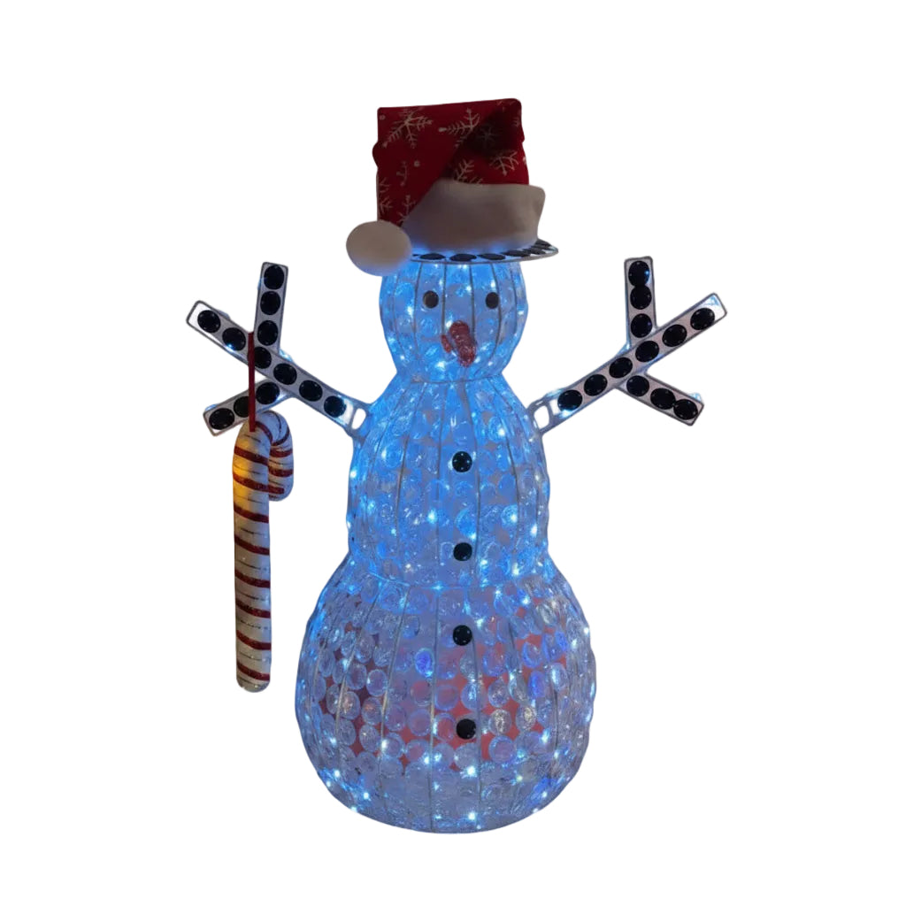 Crystal Lighted Snowman