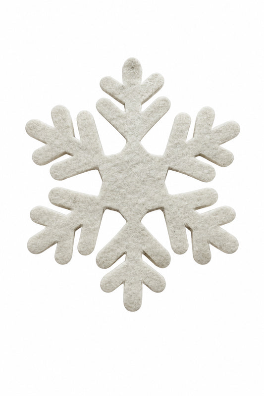 Felt Snowflake Ornament A