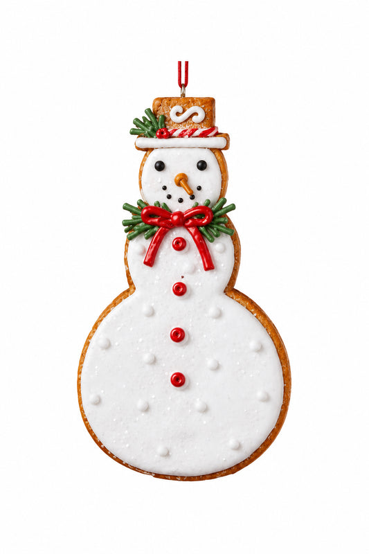 Snowman Gingerbread Ornament