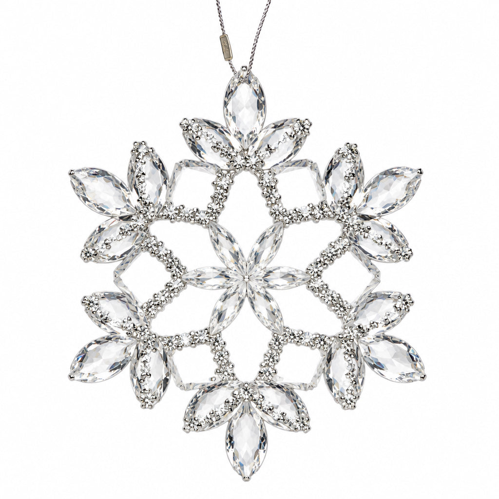Snowflake Ornament With Silver Accents