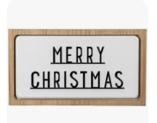 Wooden Merry Christmas Sign