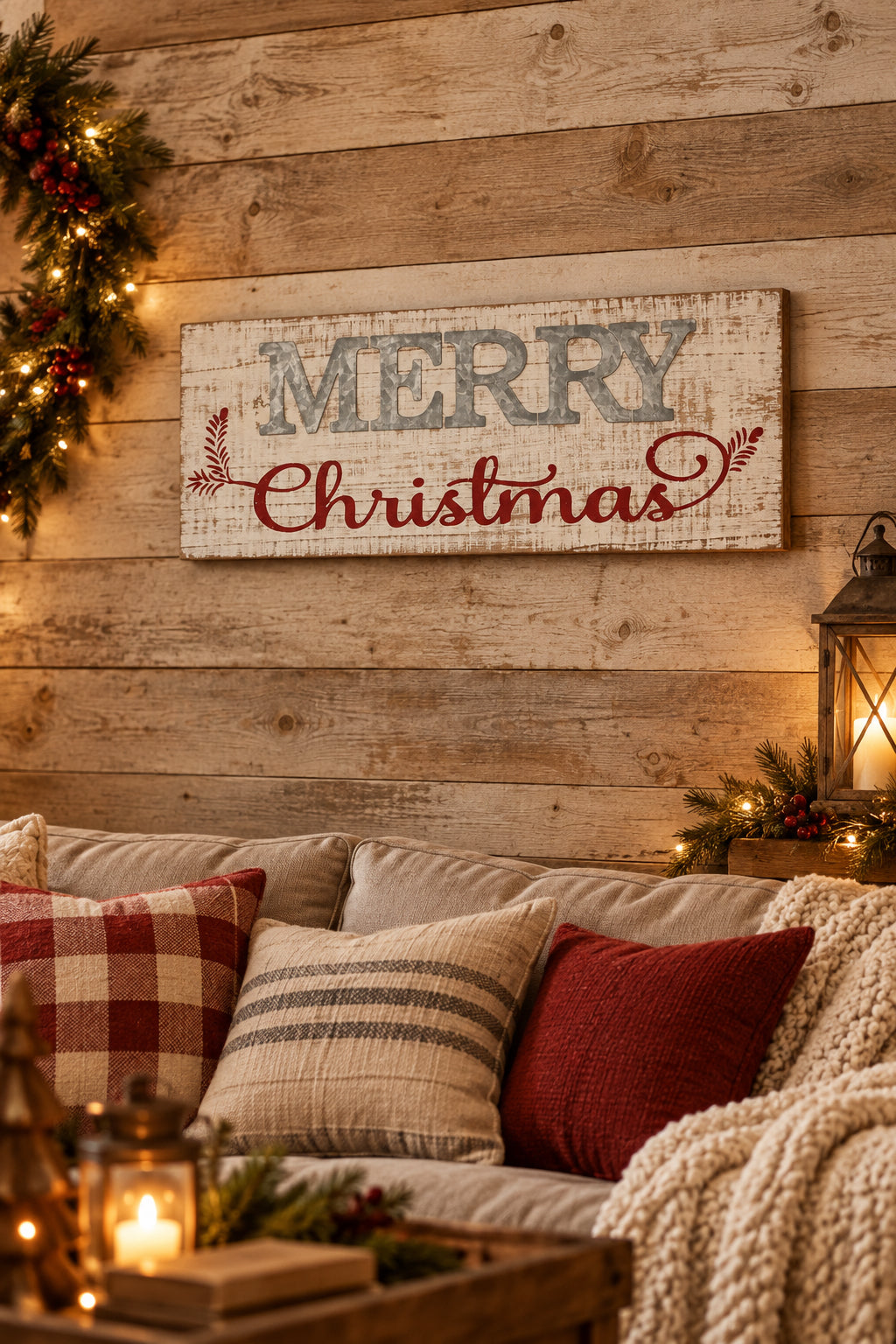Farmhouse Style Merry Christmas Sign