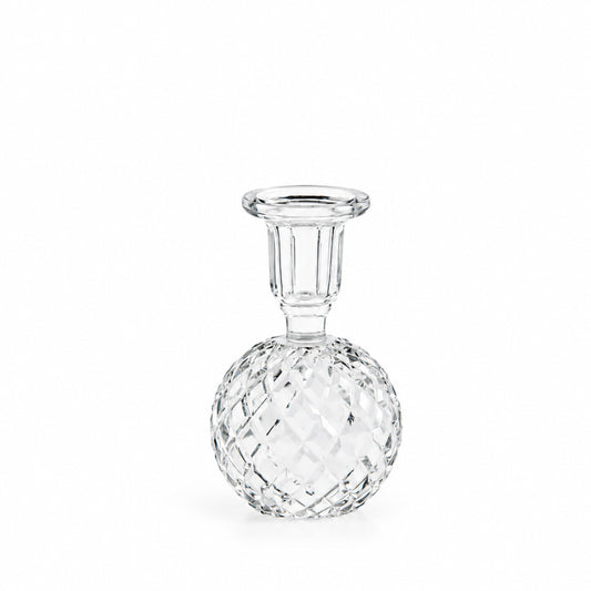 Cut Glass Taper Candle Holder Small