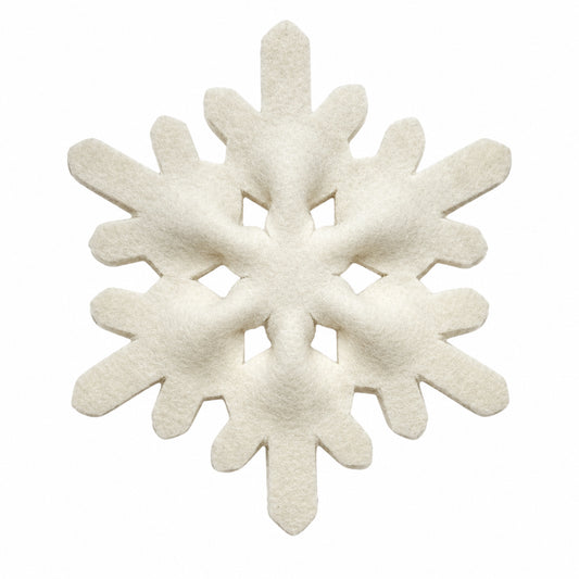 Felt Snowflake Ornament C