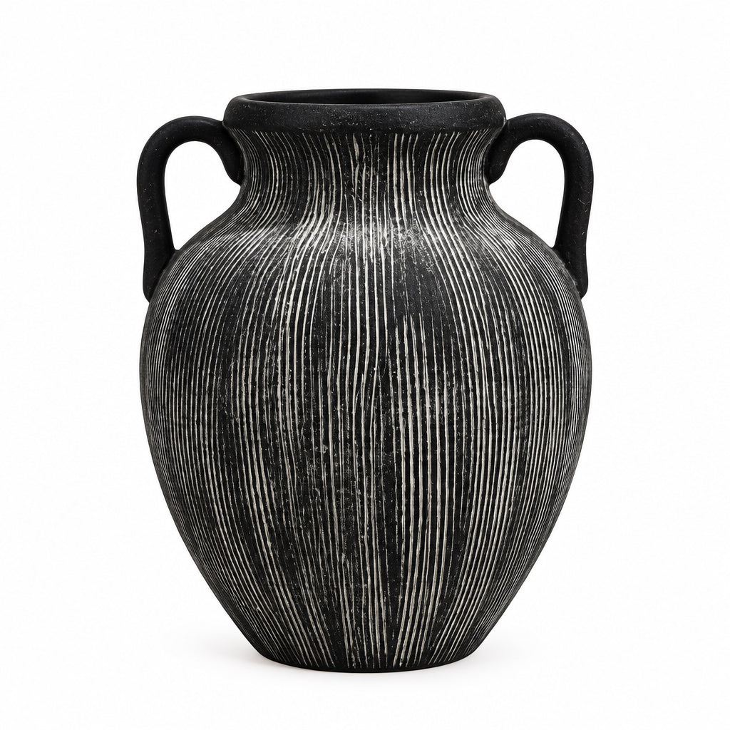 Black Decorative Vase