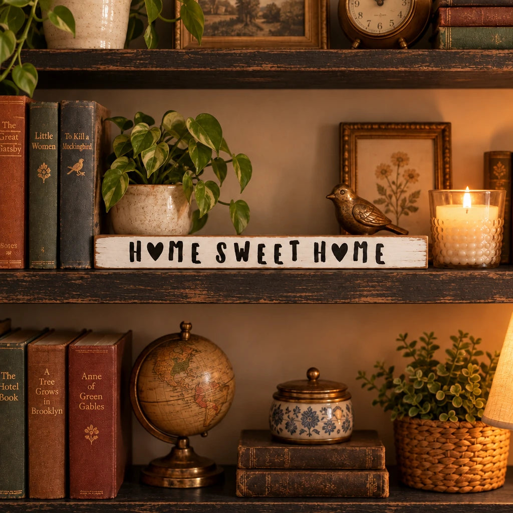 Home Sweet Home Hearts Skinny Sign