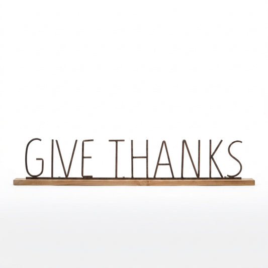 Give Thanks Mantle Sign