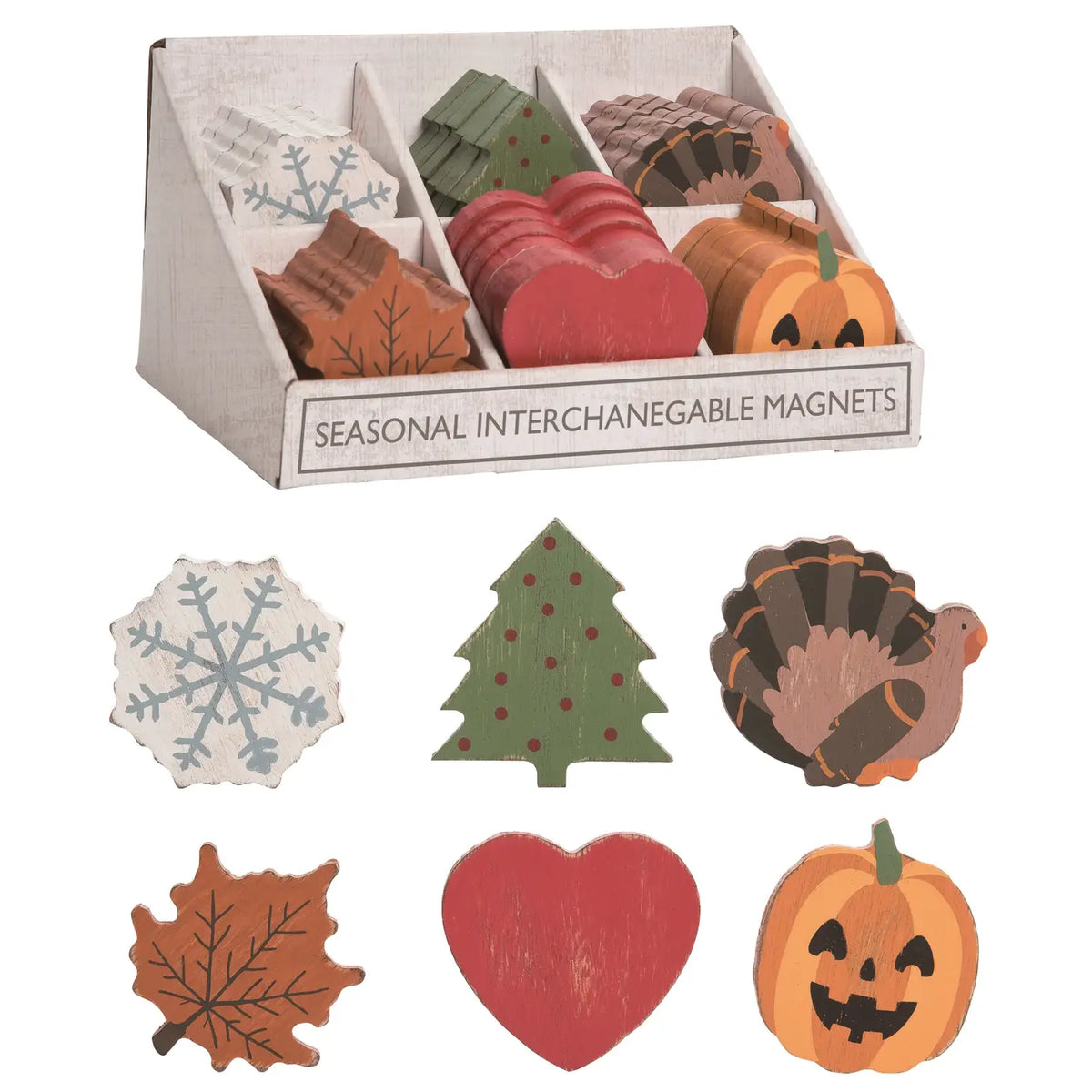 Seasonal Magnetic Sign With Interchangeable Holiday Magnets