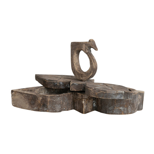 Decorative Wood Masala Box With Handle