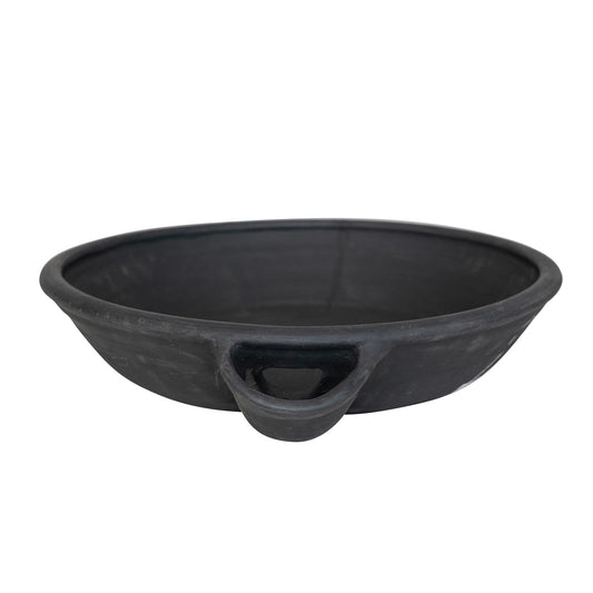 Decorative Vintage Reproduction Clay Dahi Black Bowl