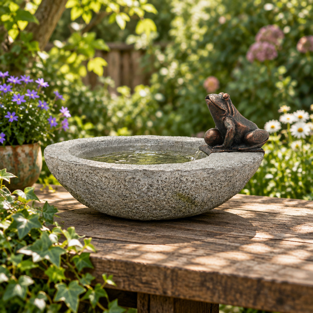 Resin Fountain With Frog